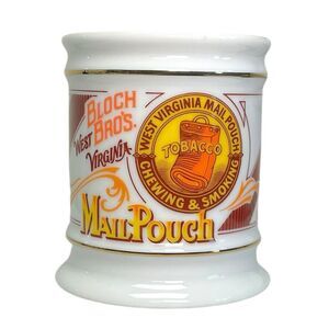 Vtg 1984 The Corner Store Franklin Porcelain Mug Collection‎ Mail Pouch Tobacco